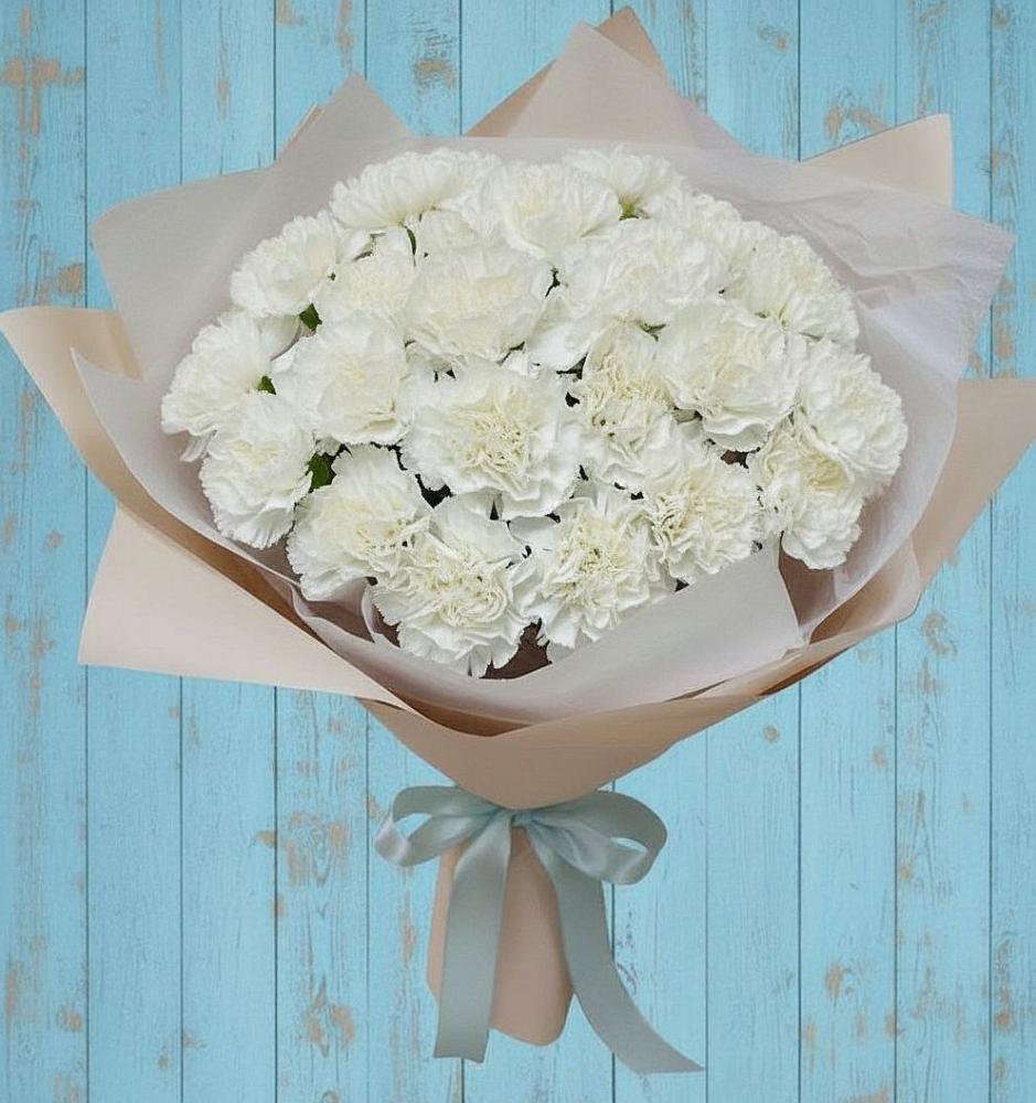 Букет цветов из: Гвоздики в Новичихе