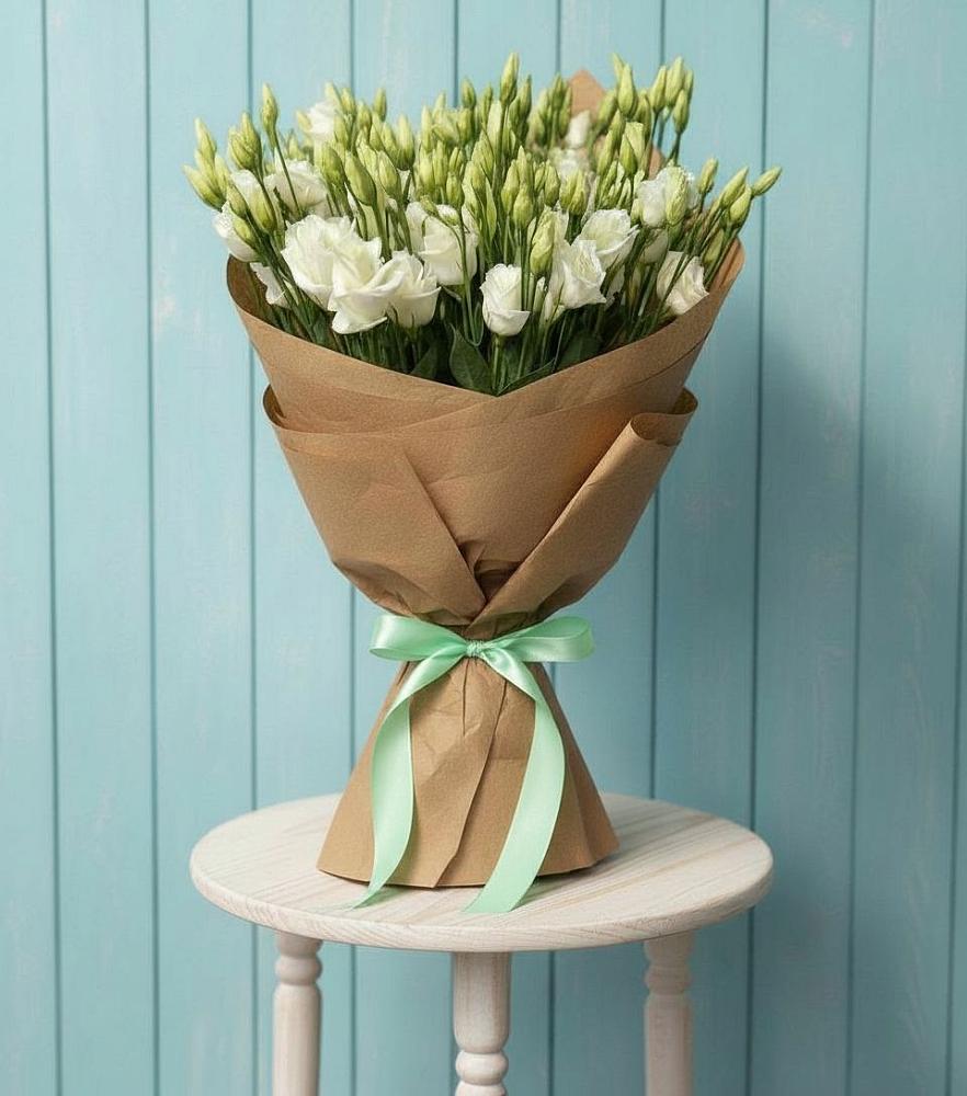 Букет цветов из: Лизиантусы в Новичихе