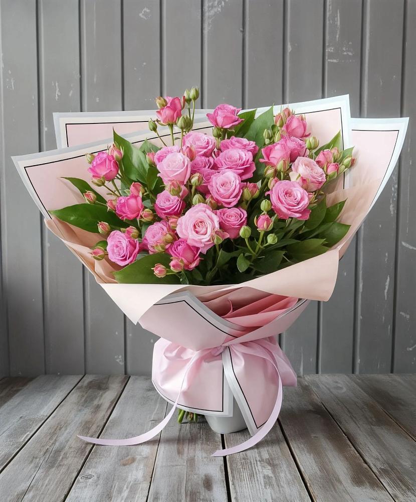 Букет Розовый кустик в Новичихе