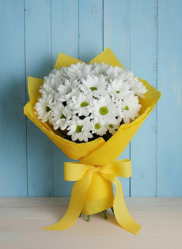 Букет цветов из: Хризантемы в Новичихе