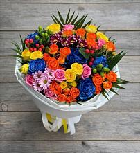 Букет цветов из:  Розы и Хризантемы в Новичихе