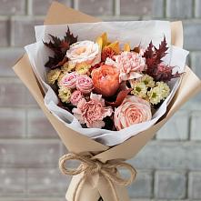 Букет цветов из:  Гвоздики, Хризантемы и Розы в Новичихе