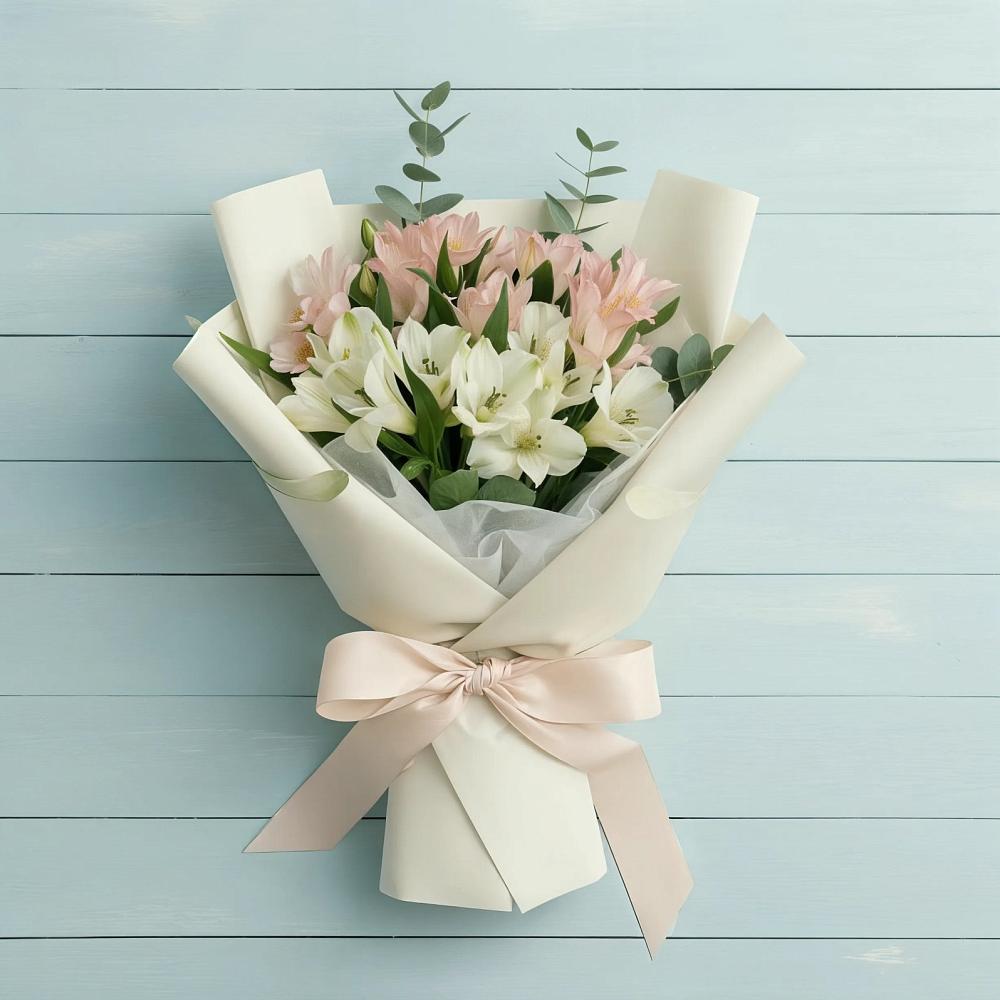 Букет цветов из: Альстромерии в Новичихе