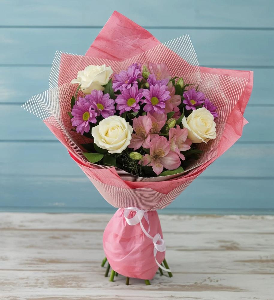 Букет цветов из: Герберы в Новичихе