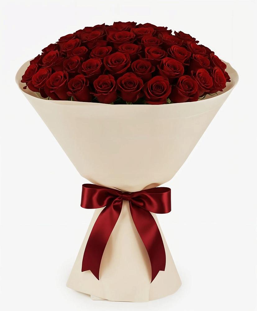 Букет 101 Бордовая роза Блэк Бакарра в Новичихе