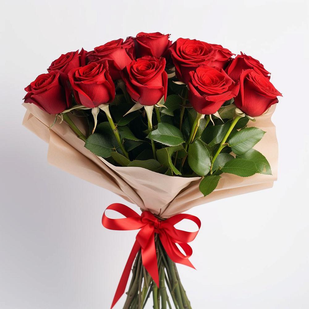 Букет 11 Красных роз Эдлесс Лав в Новичихе